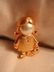 JJ Jonette Jewelry Co. Gold Tone Little Girl Pin