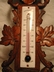 Hand Carved French Thermometer & Barometer c.1890-1900