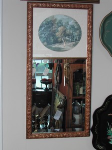 Old French Beveled 18th Century Style Mirror