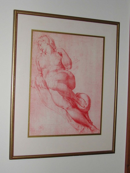 Michelangelo Buonarotti (Caprese 1475-1564) Studio di Nudo Print