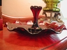 Royal Ruby Red Anchor Hocking Glass Candy Dish