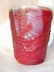 A Vintage Imperial Glass Ruby Red Slag Tumbler Satin