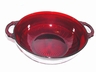 Anchor Hocking Royal Ruby Red Glass Coronation Banded Rib Bowl