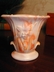 Akro Agate Orange Slag Glass Vase ca. 1930's