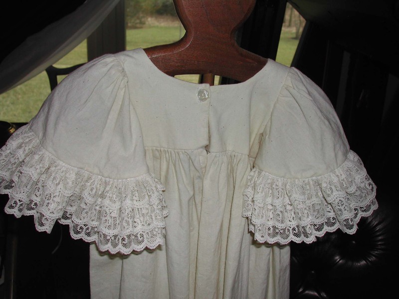 Old Linen and Lace Christening or Large Doll Gown