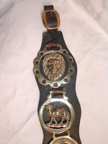 Handsome Vintage English Horse Brass (five medallions)