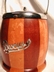 Vintage Two-tone English Wood Biscuit Barrel