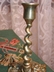 Vintage Petite Classical Style Brass Barley Twist Candlesticks