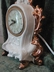 Retro Vintage Ivory & Gold Ceramic Classical Style Clock