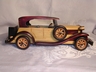 A Hand Made Wood MG Car Model Stained