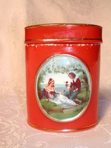 Vintage Romance Goebel Cigarette? Match? Dresser Jar / Lid