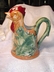Frie Onnaing Style French Majolica (Barbotine) Rooster Pitcher