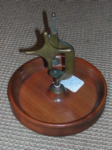 Vintage/Antique Maple Base Nut Cracker Bowl
