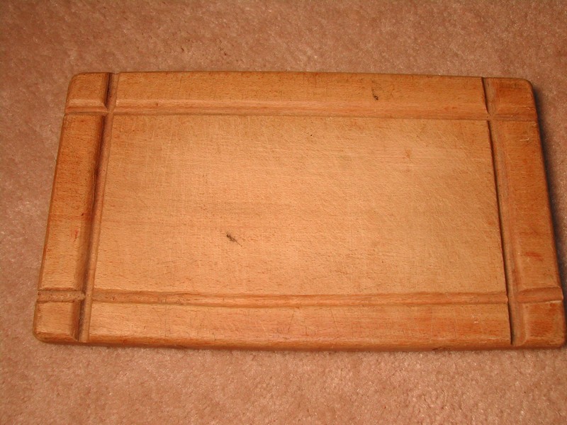 Lovely Vintage English Biscuit Board & Rolling Pin