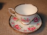Lovely Royal Stafford English Roses & Brushed Gold Teacup/Saucer