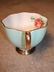 Fantastic Turquoise Queen Anne Staffordshire Teacup (only)