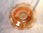 Lovely Jeannette Glass Co. Iris & Herringbone Bowl Marigold