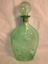 Old Liberty Green Glass Decanter Eagle