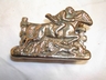 Little Vintage English Brass Horse/Rider Letter Holder