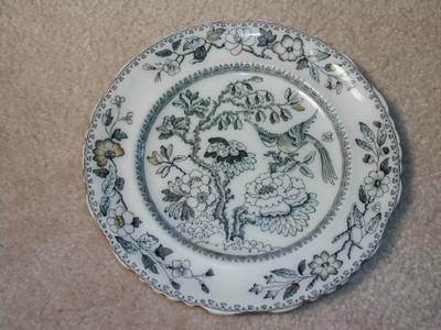 Ashworth Bros. Hanley England Bird Plate c.1862-1890