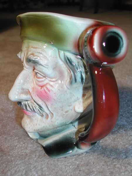 Vintage Gentleman with Pipe Character jug (mug) Austria