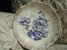 English D.B. & Co. Blue/White Poppy Porridge Bowl