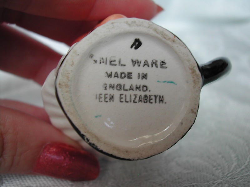 Miniature Queen Elizabeth Toby Jug Snelware England