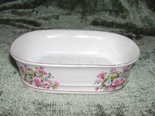 Vintage Lefton Fine China (Porcelain) Floral Bouquet Soap Dish