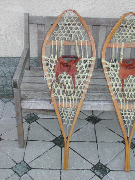 Vintage Gros Louis Hand Made Canadian Snow Shoes