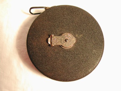 Old Walsco Metal 50 Ft. Tape Measure (Milford, Conn.)