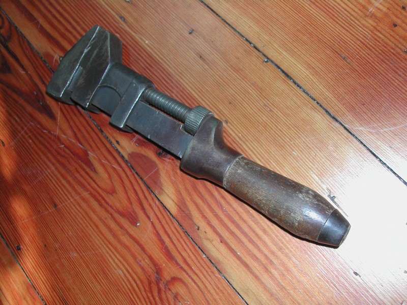 Girard Antique Wrench Wood Handle c. 1890