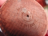 French Wood & Leather Barrel Salt & Pepper Vintage