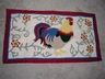A Charming French Country Style Rooster Rug New
