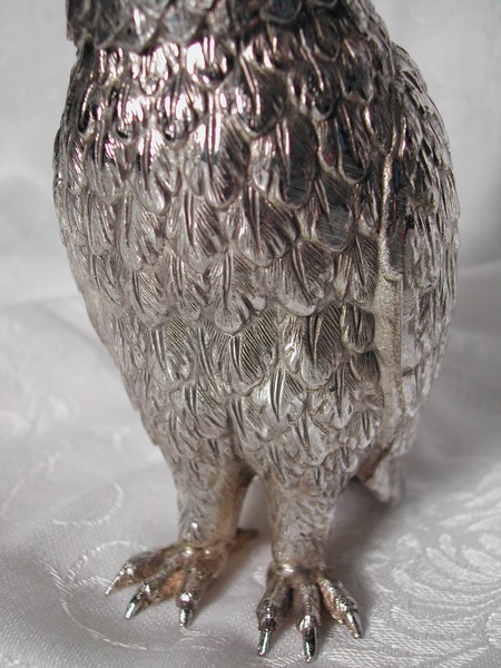 Unique Old Silver Plate Owl Sugar Castor England