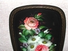 Tole Style Hand Painted Metal Ware Tray Zhostovo Russia