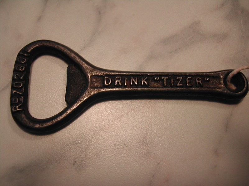 Vintage "Drink Tizer" Nickel Cap Lifter (bottle opener) England