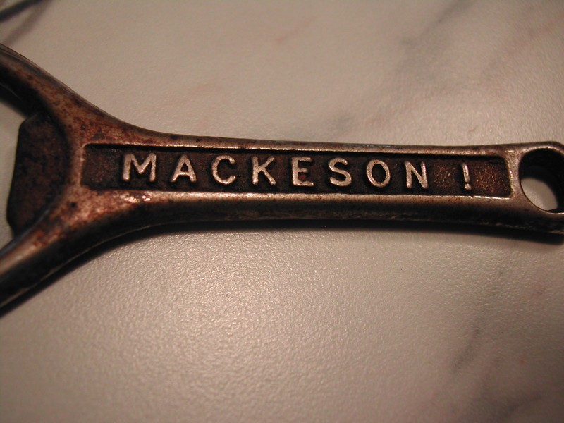 Vintage "Mackeson" Nickel Cap Lifter (bottle opener) England