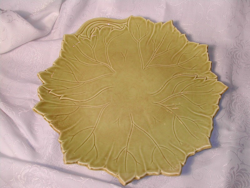 Vintage Large Woodfield Steubenville Leaf Platter