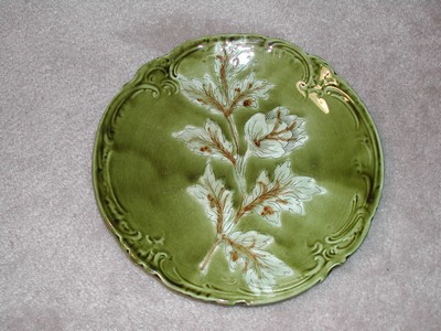 Vintage Imperial Bonn Majolica Branch Plate