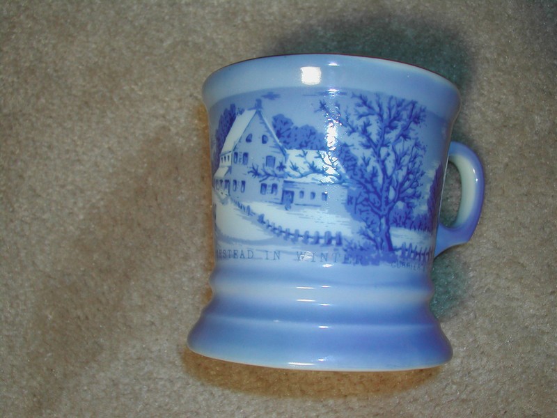 Vintage Currier & Ives Shaving Mug