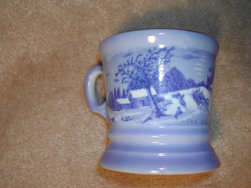 Vintage Currier & Ives Shaving Mug