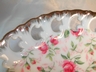 Lefton Chintz Roses Comport/Compote Gold Trim