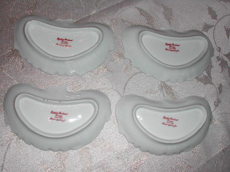 Theodore Haviland Limoges Bone Dishes Roses Schleiger # 150