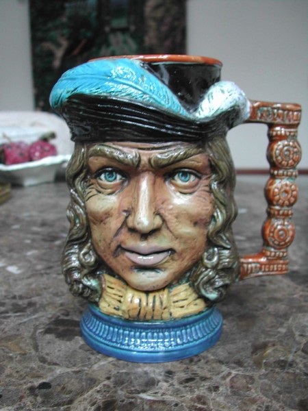 Rip. Vietata Vintage Character Mug Feather Hat Northern Italy