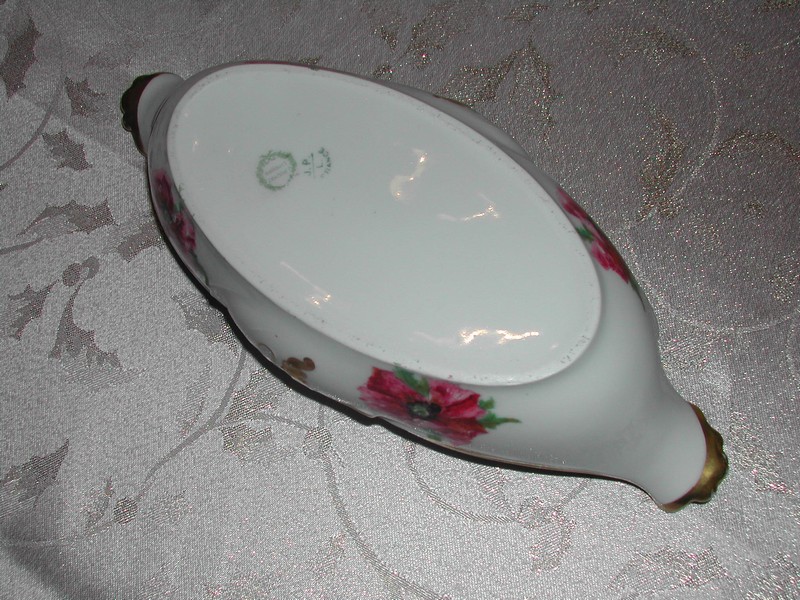 Jean Pouyat Hand Painted Limoges, France Porcelain Gravy