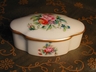 Limoges France Porcelain Trinket (Pill) Box with Lid